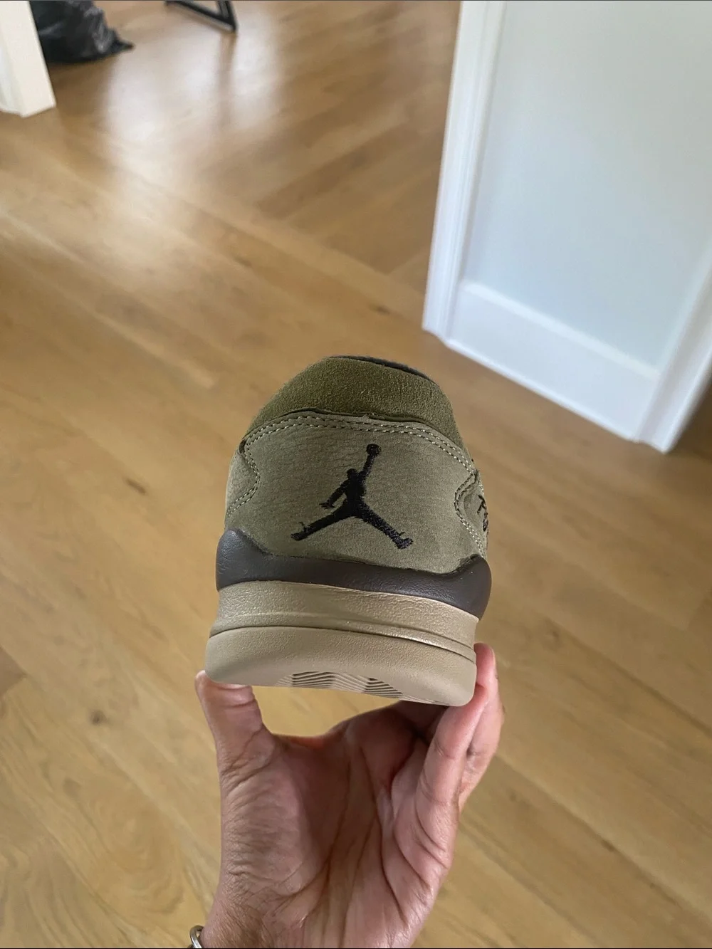 Jordan Flight Court Olive and Brown Low-Top Sneakers